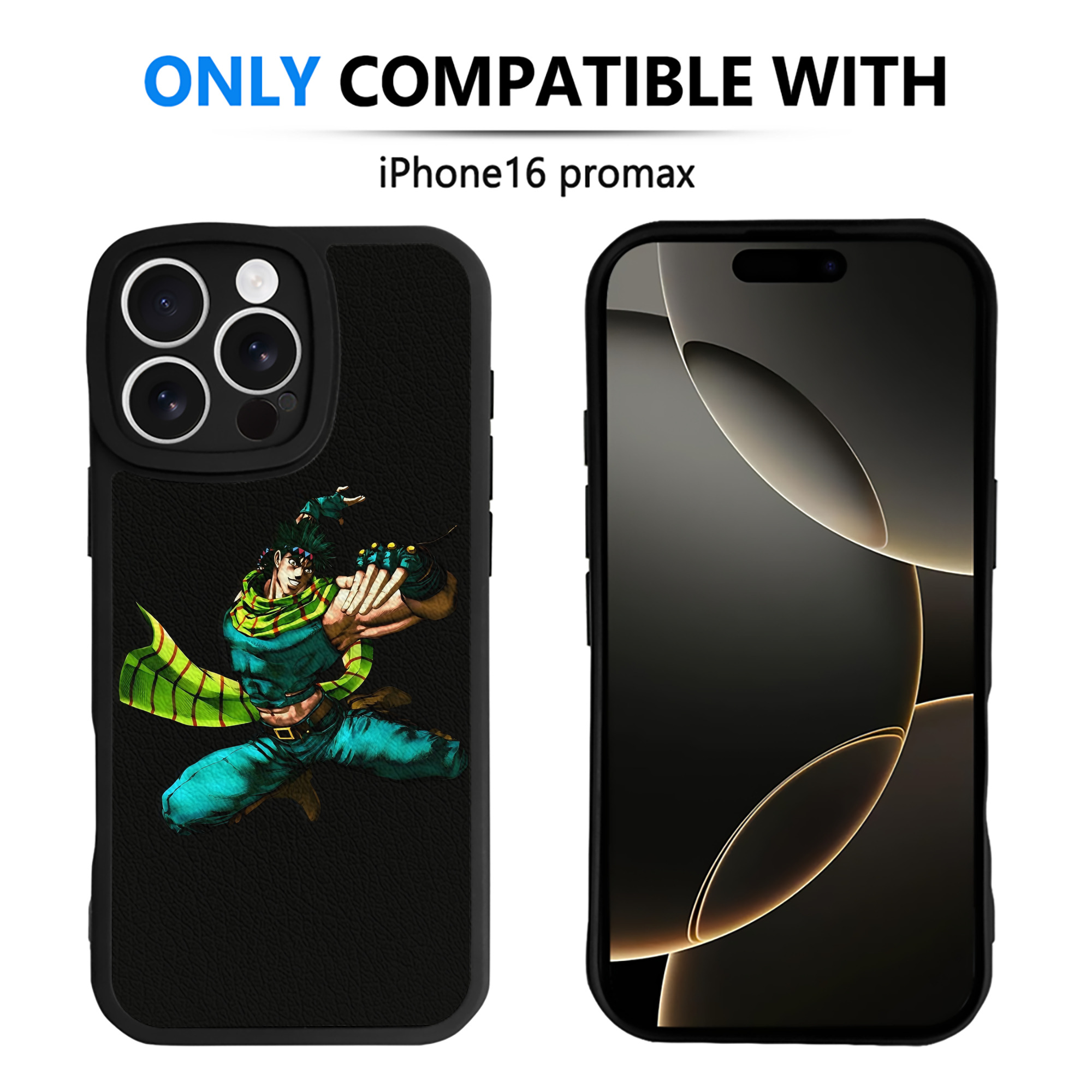 （画像用） ジョジョの奇妙な冒険 ジョセフ?ジョースター JoJo's Bizarre Adventure Joseph Joestar 【iPhone 16シリーズ対応】シリコンスマホケース（レザー調） 材質：シリコン